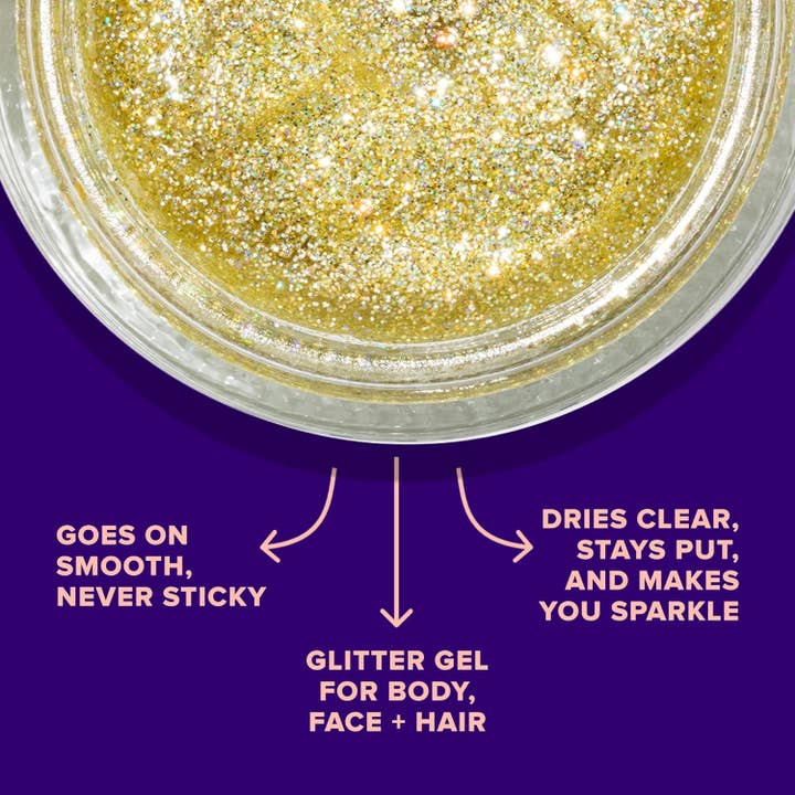 Original Glitter Gel Bling Guld Kroppsglitter Skimmer - Bild 4
